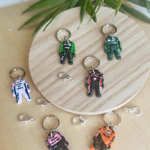 F1, nascar, FE, F1 academy inspired handpainted mini Charms, team of your choice