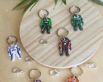 Charms F1, nascar, FE, F1 academy inspired handpainted mini, team of your choice, perfect gift for racing fans