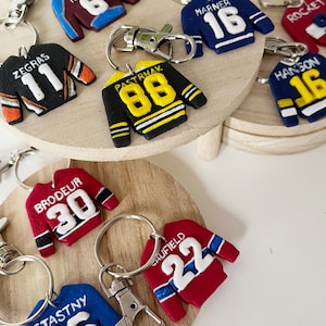 Keychain player of your choice! Hockey jersey