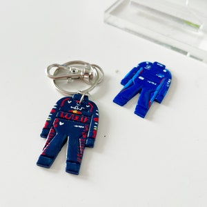 F1, nascar, FE, F1 academy inspired handpainted keychains. Team of your choice!
