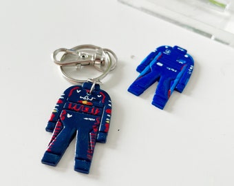F1, nascar, FE, F1 academy inspired handpainted keychains. Team of your choice!