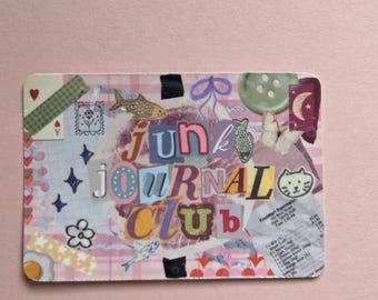 Holographic junk journal club sticker