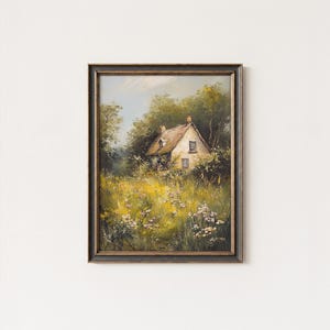 Digital Download | Vintage Art | Landscape Art | Old Cottage On The English Countryside