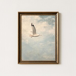 Digital Download | Vintage Art | Beach Landscape Art | Seascape Art | Coastal Soar