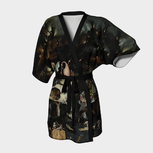 the garden of earthly delights - hieronymus bosch - printed kimono