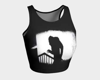 nosferatu // vampire - movie monsters - cult classics - printed crop top