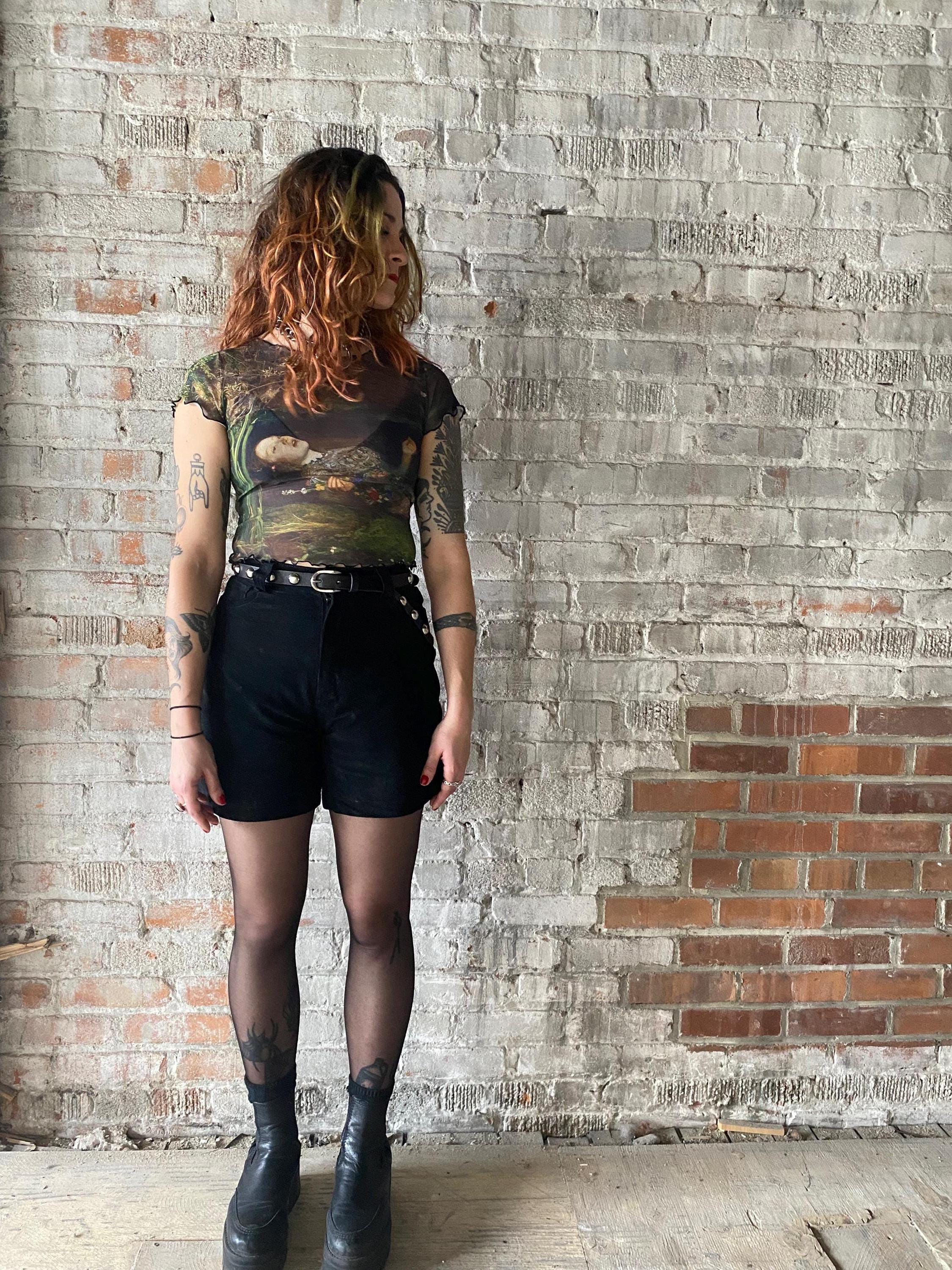 Printed Mesh Top - Etsy