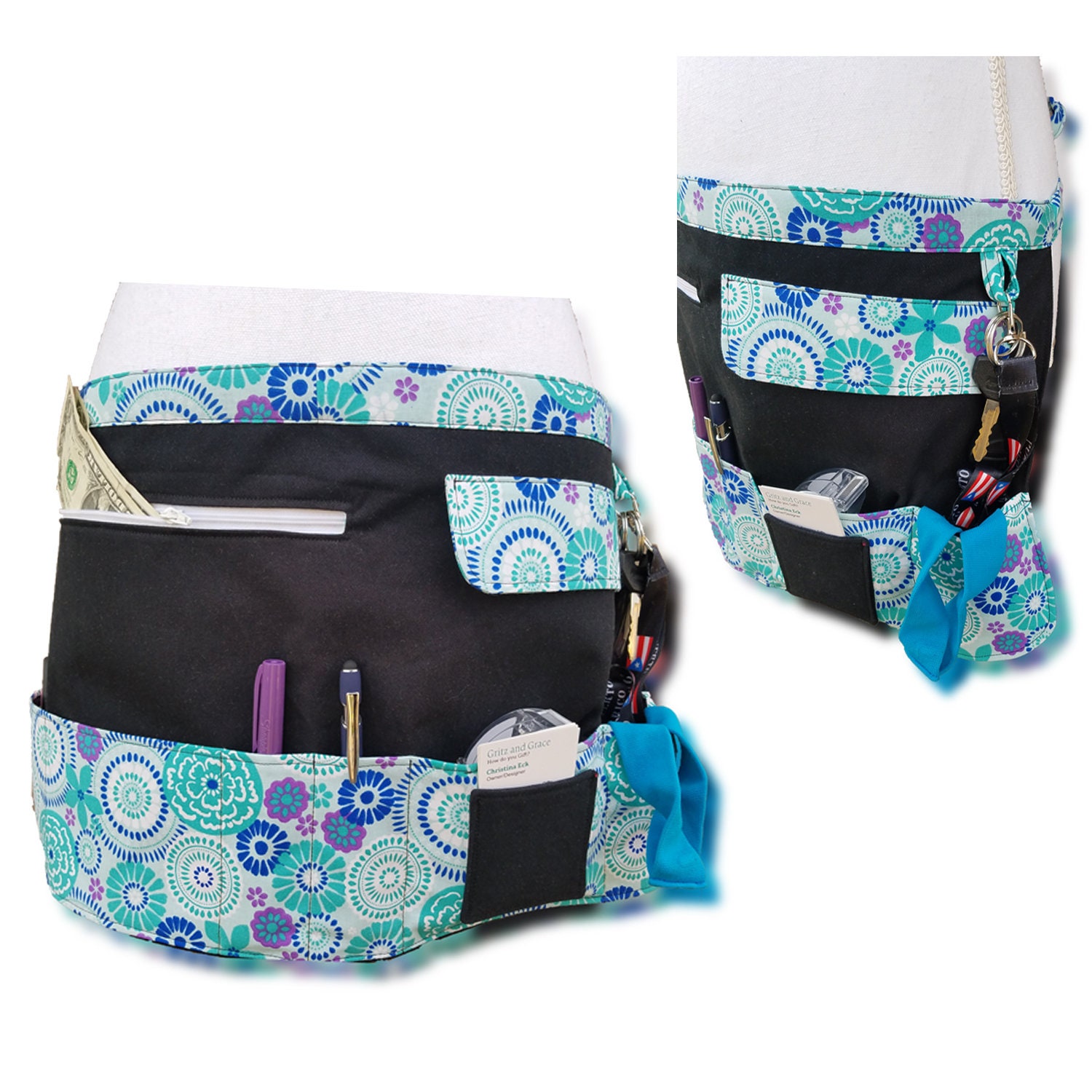 Vendor craft fair money apron for women Utility apron with Etsy