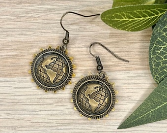 Earrings Steampunk Gear Gift