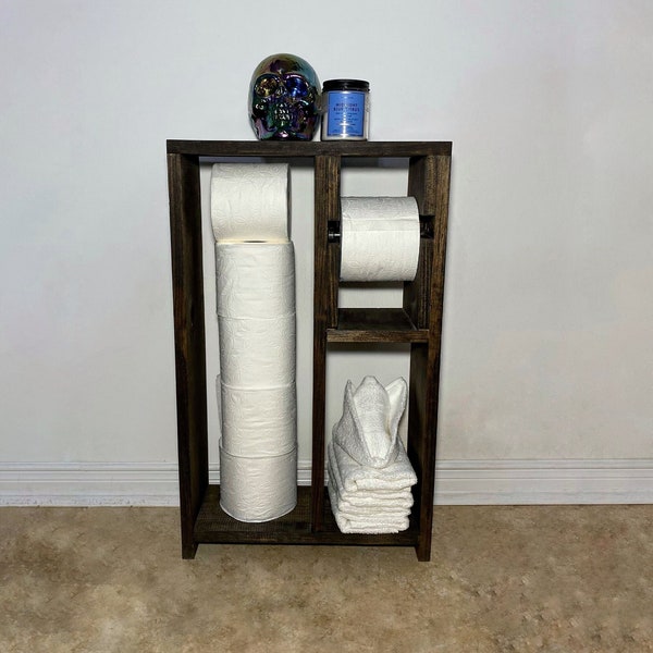 Wooden Toilet Roll Stand | Toilet Paper Holder | Washroom Toilet Paper | Bathroom Storage | Toilet Paper Storage
