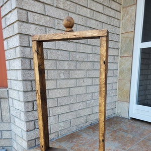 Hanging Basket Wood Stand - FREE SHIP!! | Hanging Planter | Plant Hanger | Hanging Plant | Outdoor Decor | Garden Decor | Wooden Finial