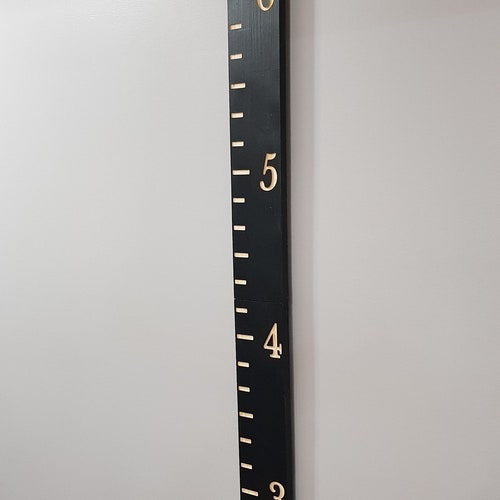 Chalkboard Growth Chart Ruler IMPERIAL Engraved Family | Etsy