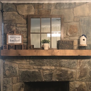 FREE SHIPPING! - Wood Floating Mantel 3-Inches Thick | 10-inches Deep| Rustic Mantel | Farmhouse Mantel | Floating Mantel | Handmade Mantel