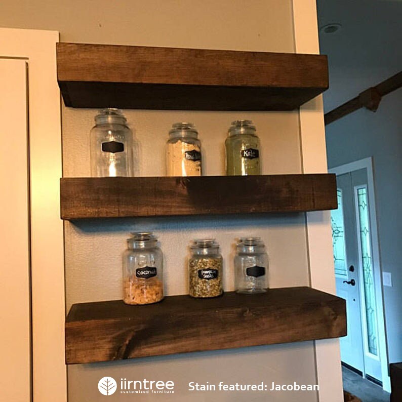 Wood Floating Shelves 3Inches Thick 10inch deep Rustic Etsy