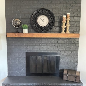 Wood Floating Shelf Mantel | 2-Inch Thick | 10-inches Deep | Rustic Mantel | Floating Mantel | Reclaimed Wood | Handmade