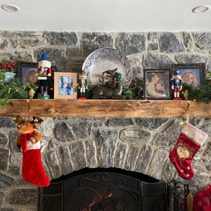 Wood Floating Shelf Mantel 3-Inches Thick | 8-inches Deep| Rustic Mantel | Farmhouse Mantel | Floating Mantels | Handmade Mantel