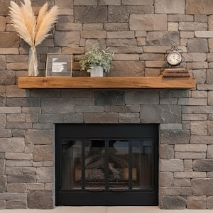Wood Floating Shelf Mantel - 3" Thick - 8" Deep