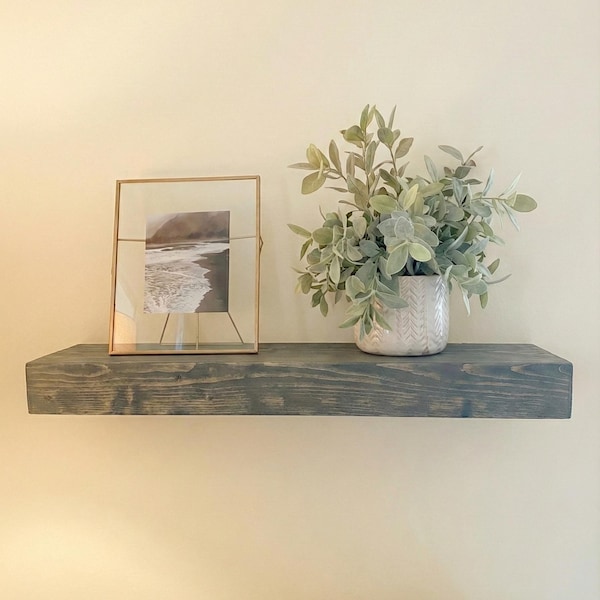 Wood Floating Shelves 10" Deep - 3" Thick
