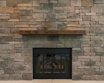 Wood Floating Shelf Mantel - 12" Deep - 3" Thick
