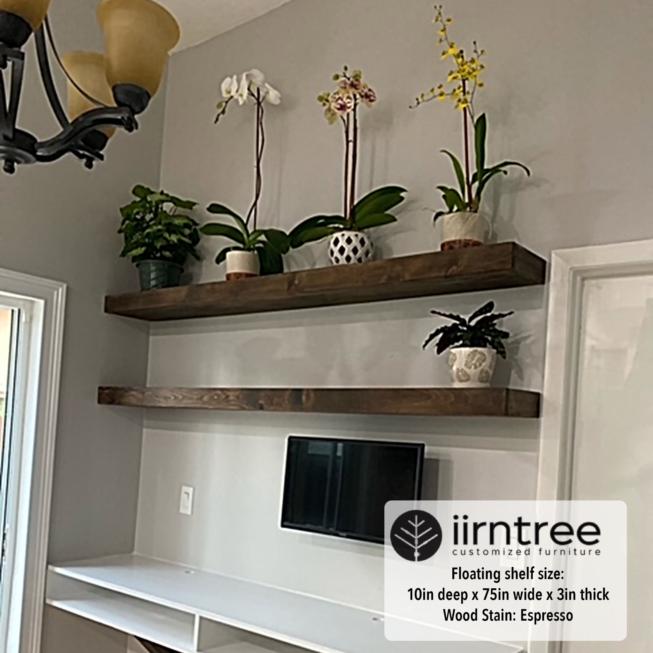 Wood Floating Shelves 16inches Deep Rustic Shelf Etsy