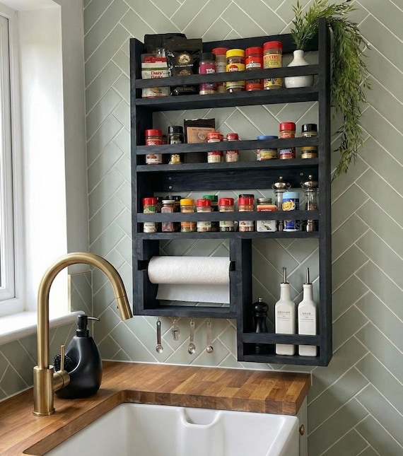 Kitchen Organizer Hanging Spice Rack