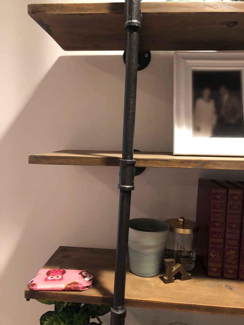 Open Pipe Shelving Industrial Pipe Shelf Pipe Shelf Etsy