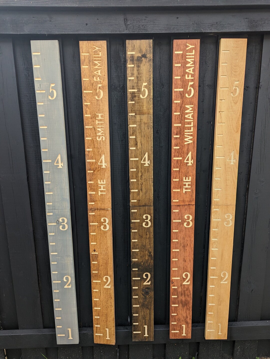 Family Name Growth Chart Ruler 1 FT Start Engraved Family Name Ruler ...