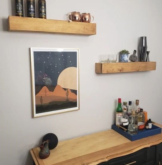 5 inch deep wall cheap shelf