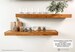 Wood Floating Shelf 2-Inch Thick | 10-inches Deep | Rustic Shelf | Farmhouse Shelf | Floating Shelves | Reclaimed Wood | Handmade |FREE SHIP 