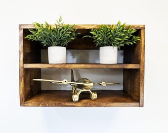Wooden Display Wall Shelf