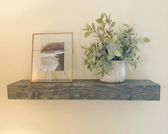 Wood Floating Shelf - 2" Thick - 10" Deep