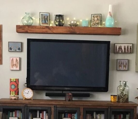 Wood Floating Shelf 5 inches Deep Rustic Shelves Farmhouse Shelf