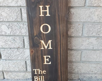 Welcome Sign | Farmhouse Welcome Sign | Welcome Porch Sign |  Front Door Welcome Sign | Wood Welcome Sign | Vertical Welcome