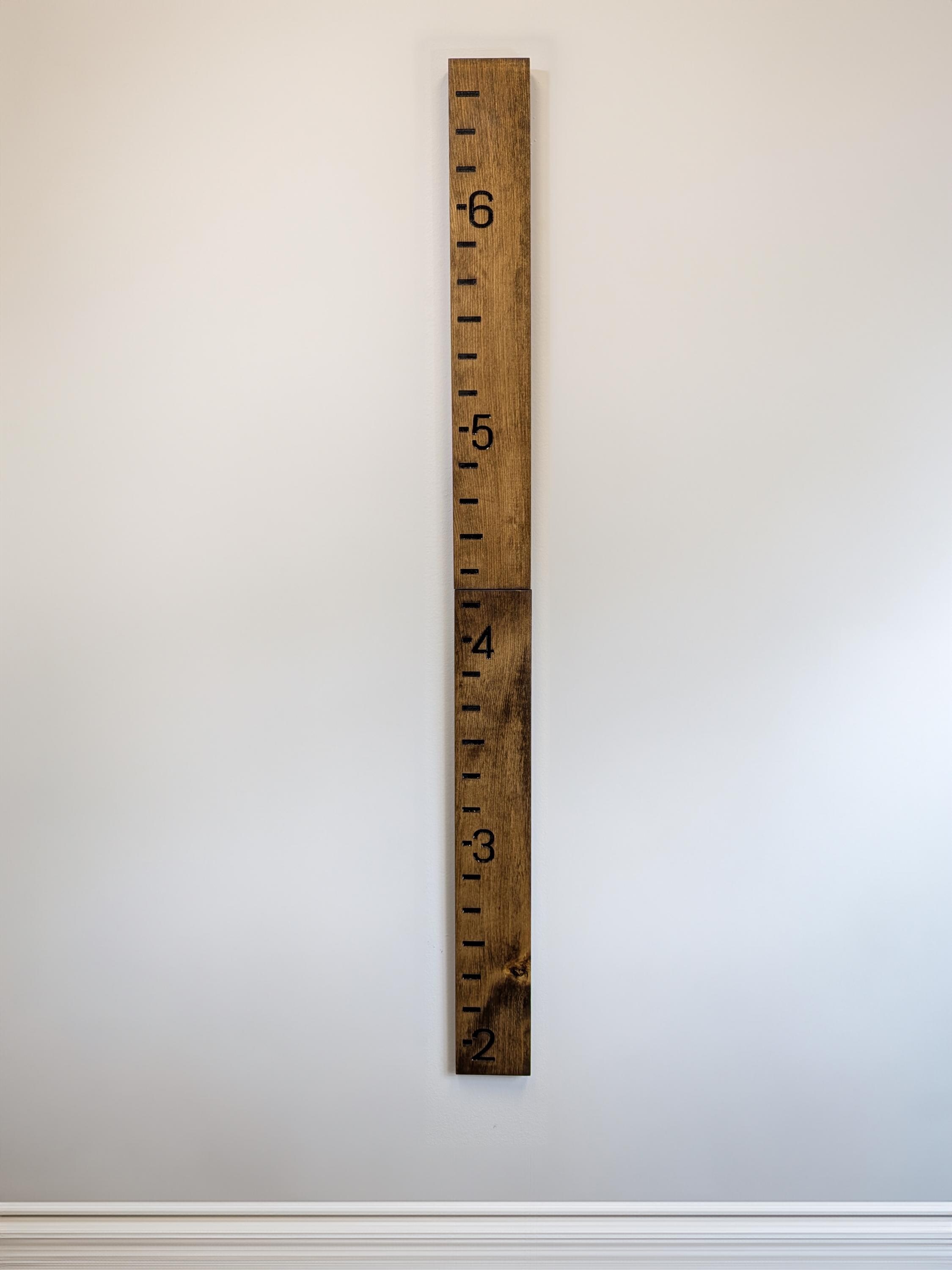 Growth Chart Ruler With Painted Engravings - Measure 5.6 or 6.6 FT - Etsy