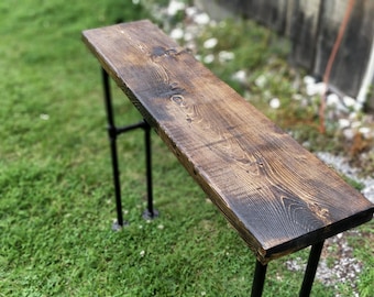 Modern Pipe Bench Entryway Bench Table