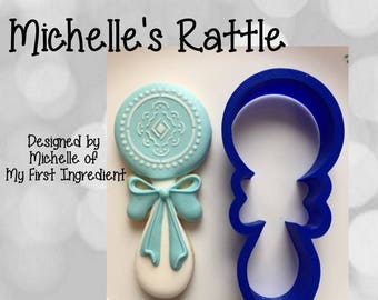 Michelle's Baby Rattle Cookie / Fondant Cutter