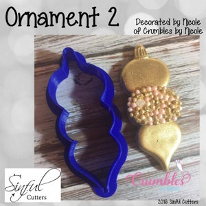 STL File - 5&quot; Ornament 2 - Print at Home - Christmas Cookie Cutter / Fondant Cutter / Clay Cutter