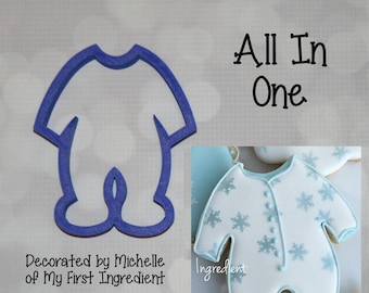 All In One / Baby PJs / Sleeper / Footie Cookie and Fondant Cutter