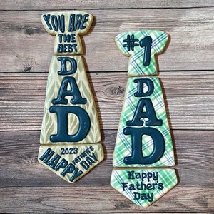 You Are The BEST Dad 3 Pc Cookie Cutter STL Files & PNG Clipart, Print at Home, Father&#39;s Day, Necktie, Sugar Cookies, Fondant, Clay, Baking