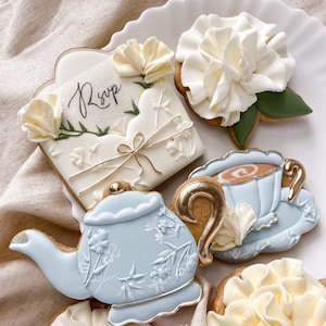 Archivos STL para cortadores de galletas de té dulce: 4 piezas, boda, despedida de soltera, fiesta de té, tetera (descargar)