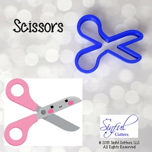 Scissors Cookie Cutter STL Files: 3 Sizes, Back to School Baking (3D-Printing Download)