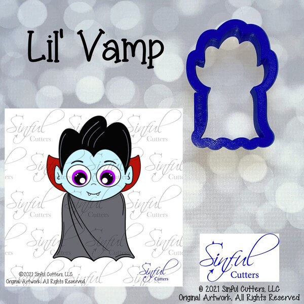 Lil Vamp - Vampire - Halloween Cookie Cutter / Fondant Cutter / Clay Cutter