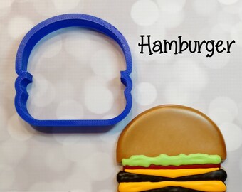 Hamburger Cookie / Fondant Cookie Cutter