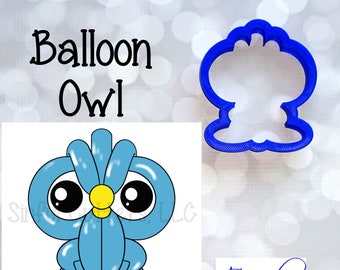 Balloon Animal Owl Cookie / Fondant Cutters