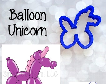 Balloon Animal Unicorn Cookie / Fondant Cutters