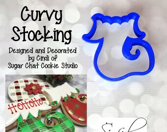 Curvy Stocking Cookie / Fondant Cutter