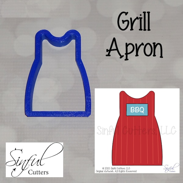 Grill Apron Cookie / Fondant Cutter