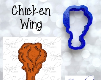 Chicken Wing - Tailgating  Cookie Cutter / Fondant Cutter / Clay Cutter