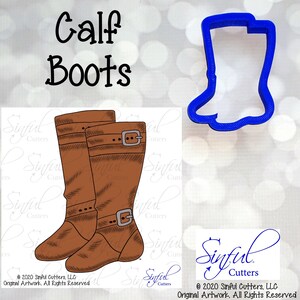 Kuitlaarzen Cookie Cutter STL-bestanden en png-afbeeldingen: herfst, schoenen, bakken (4 maten, digitale download)