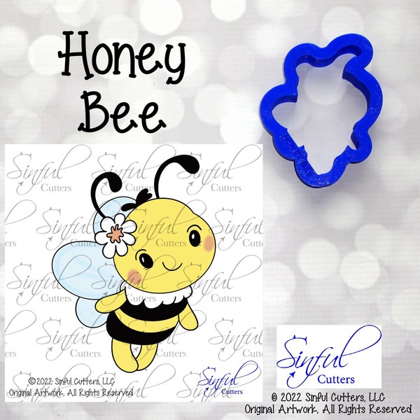Honey Bee Cookie Cutter / Fondant Cutter / Clay Cutter